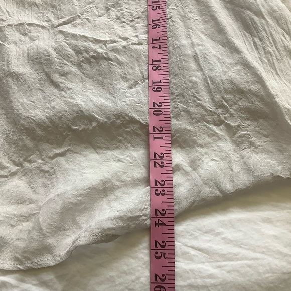 NWT Anthropologie Onetheland Square Neck 3/4 Flutter Sleeved Blouse Boho Top L - Picture 5 of 8